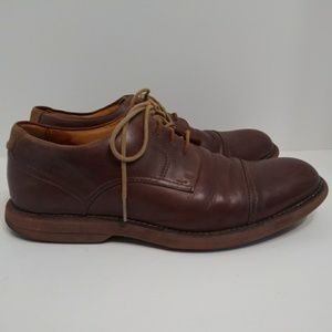 Sperry gold cup oxford cap tip brown leather shoes